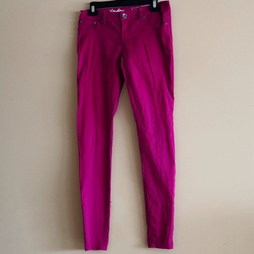 Low-rise magenta skinny Jeans